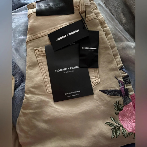 Men’s Homme Femme Embroidered shorts Size 30 - Picture 7 of 7